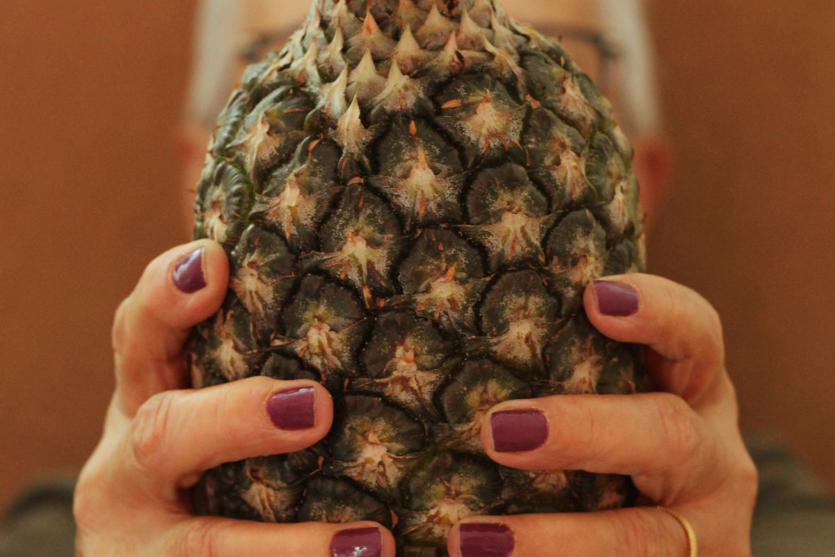 Hand-harvested pineapple